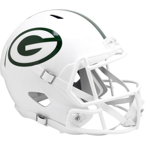 Green Bay Packers Alternate White 2024 On-Field Riddell Speed Replica Full Size Football Helmet - NFL Replica Helmets