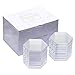 ATOMZING 50 Pcs Clear Hexagon Acrylic Place Cards for Wedding, Blank Acrylic Name Cards for Table Setting, Acrylic Hexagon Tiles Plates,Wedding Seating Cards, Escort Cards 3mm Extra Thick