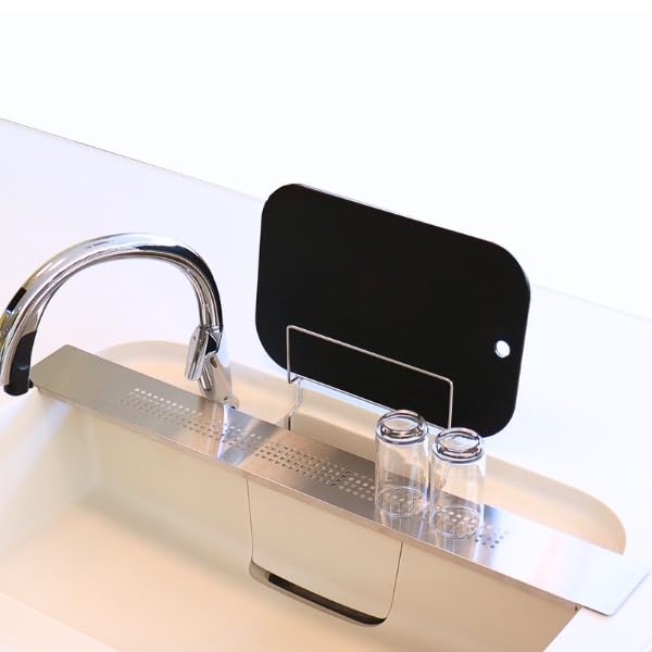 Amazon｜【燕三条製】水切りラック シンク上 伸縮 スリム 奥行10cm