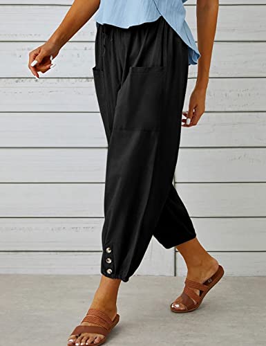 Image of Bozanly Women Casual Harem Pant Boho Loose Yoga Capris Trousers 2026