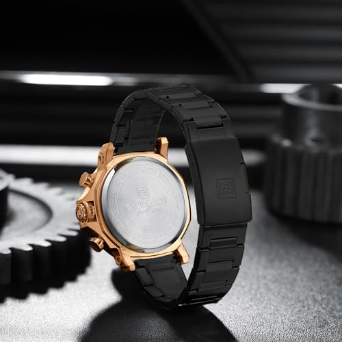 Image of NAVIFORCE NF8065 Rugged Watch with Date and Stopwatch Features Analog Watch