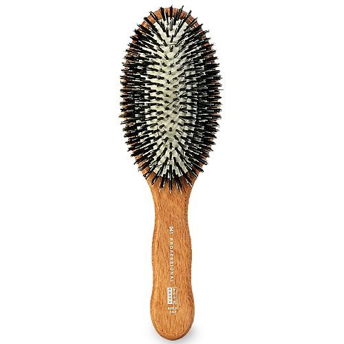 ACCA KAPPA Professional Pneumatic Nylon Boar Bristle Hairbrush, Oval 1 ea