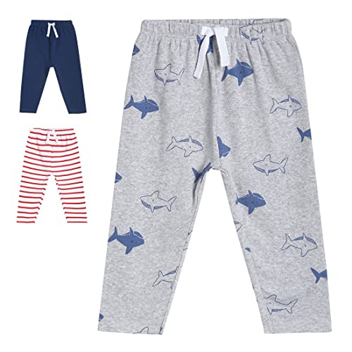 Image of miniklub Boys Blue Solid Pure Cotton Track Pants
