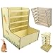 KASSDDF for Hay Feeder for Hay Rack Wooden for Hay Manger Grass Dispenser for Small Pets Cage - 4