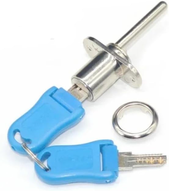 Cabinet Drawer Lock for Mailbox Tool Box File Cabinets with 2 Folding Keys Furniture Hardware 1Pcs(56904 Pack of 1)