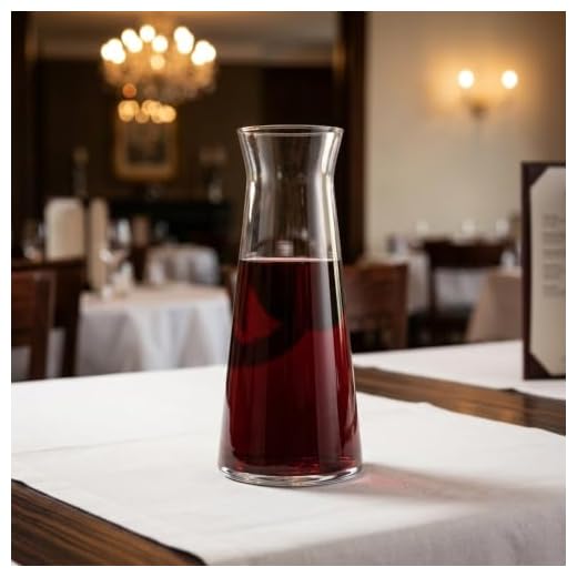 5. Decanter de Vinho ou Água de Vidro Paris 1 Litro - Ruvolo