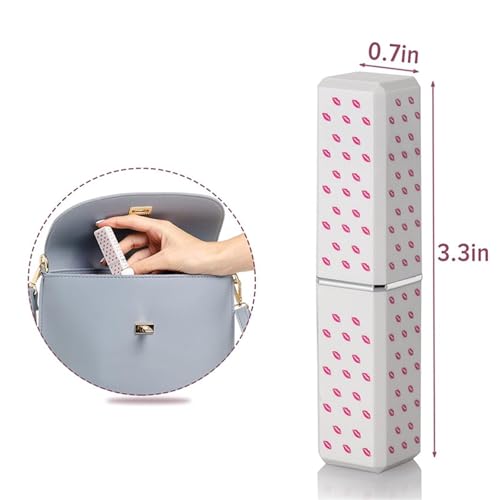 Encendedor con forma de lápiz labial blanco miniatura 3