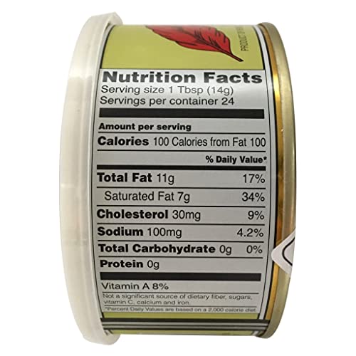 Red Feather Canned Butter A Real Butter From New Zealand-100% Pure No Artificial Colors Or Flavors-Great For Hurricane Preparedness Emergency Survival Earthquake Kit-(2 Cans/12Oz Each) #TOP4