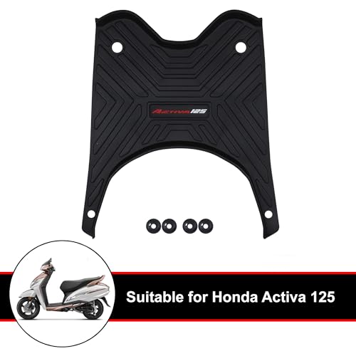Image of Grandbiker Foot Mat Removeable & Washable Floor Board Heavy Duty Foot Mat Floor Board Premium Comfort and Durability /FootMat Compatible for Activa 125 (BS4 & BS6)