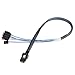 SilverStone Technology Silverstone 36 Pin Minisas Sff-8087(Target) to SATA 7Pin(Host)+Sideband Cable 0.5M CPS03-RE Components Other RL-CPS03-RE