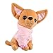 Simpatico cucciolo di cane giocattolo, giocattolo di di chihuahua in piedi, bambola di peluche morbida, adorabile animale giocattolo per cani per regalo per bambini, ornamento per cani da casa, 17 cm,