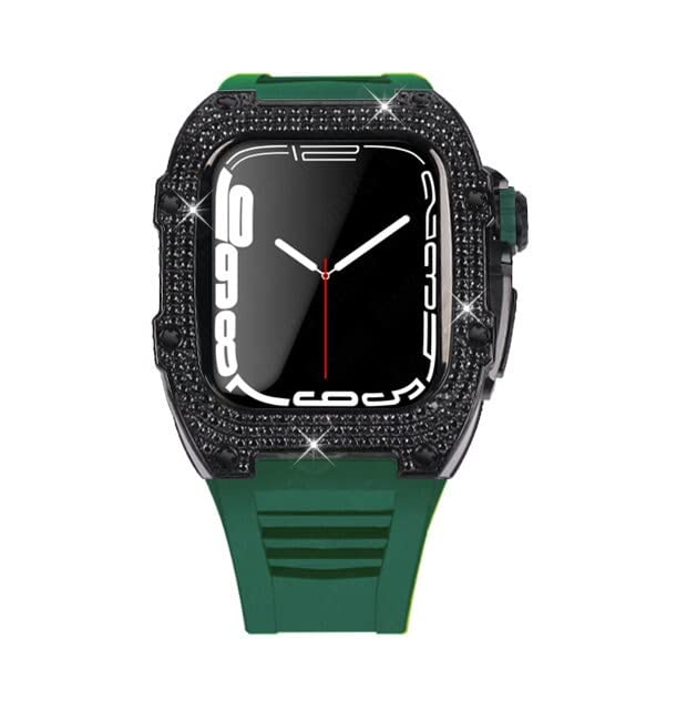 Bracelet de luxe Apple Watch 44mm diamant pour homme : le look sport chic idéal