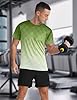 APTRO Men’s T-Shirts Gym T Shirts for Men Moisture Wicking Athletic Breathable Running Tops Quick Dry Short Sleeve T-Shirt Gradient Army Green XXL #2