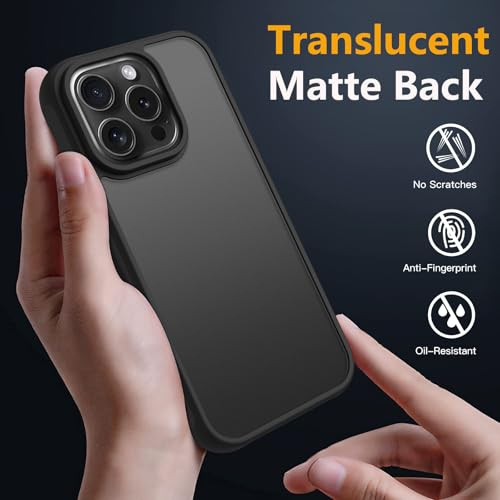 Image of iPhone 16 pro max Case,Translucent Matte(Black)