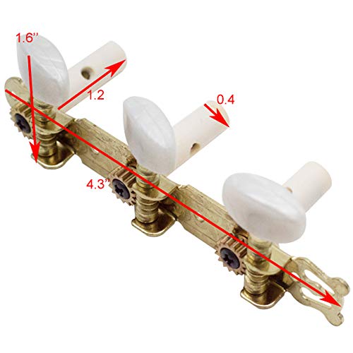 Timiy Classical Guitar Tuners,Tuning Key Pegs/Machine Heads for Classical Guitar,Gold