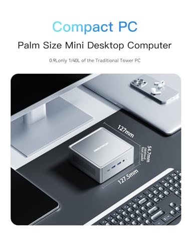 Image of MINISFORUM NAB6 Lite Mini PC Core i5-12600H(12C /16T, up to 4.5 GHz) Mini Computer Barebone Without RAM /SSD /OS, 2xHDMI + 2xUSB-C 4K@60Hz Outputs, 2x2.5G LAN, 4xUSB3.2, Iris Xe Graphics Desktop Computer