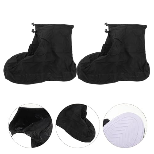 Cubiertas para zapatos impermeables antideslizantes iplusmile, 1 par, para adultos, cubrebotas de lluvia con suela reforzada para clima húmedo y uso al aire libre, talla XL miniatura 4