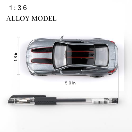 Modelo a escala 1:36 BMW M4 CSL plateado miniatura 4