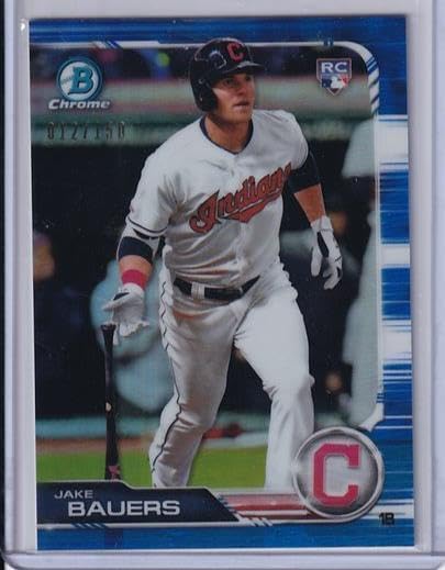 Jake Bauers 2019 Bowman Chrome Refractor Rookie Rc #d 012/150 - Baseball Slabbed Rookie Cards