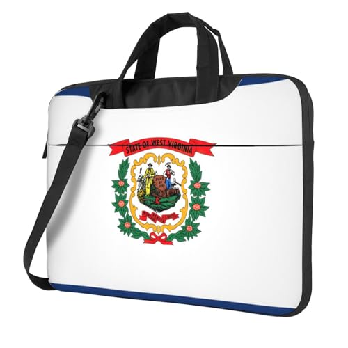 Maletín para laptop de 13 a 15.6 pulgadas unisex con diseño original de Virginia Occidental