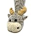 Kids’ Funny Fuzzy Animal Slipper Socks, Cute Soft Non-Slip Warm Socks for Girls & Boys, Moose Up, Size 1-5