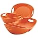 Rachael Ray Stoneware 3-Piece Serving Set, Orange