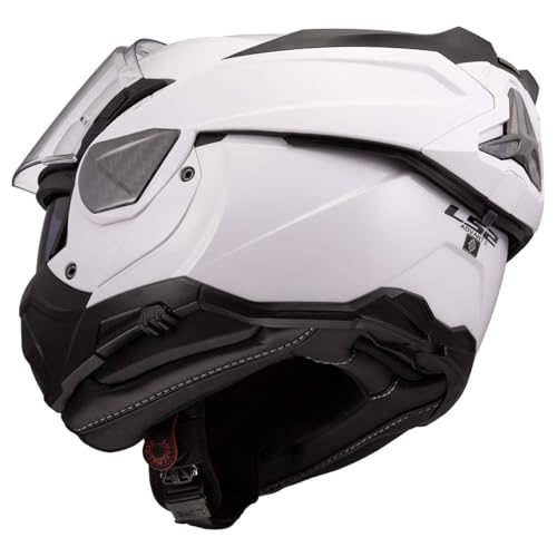 Image of LS2 Helmets Advant II Modular Motorcycle Helmet W /SunShield (Gloss Jeans Gray - X-Small)
