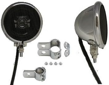 UNAMPLIFIED CHROME CLARION SPEAKERS - WITH 1" CLAMPS