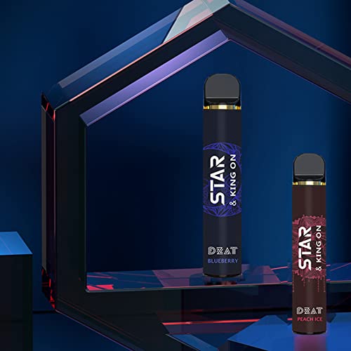 Canghai 2 Stücke E Zigarette, Einweg Vape Puff Bar, 1500 Züge Shisha Vape Stick, Ohne Nikotin (Wassermelonen+Pfirsich) – Bild 6
