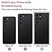 Perzework Rear Back Glass Replacement Compatible with Samsung Galaxy S23 Ultra 6.8-inches with Reparing Tool Kit (Phantom Black)