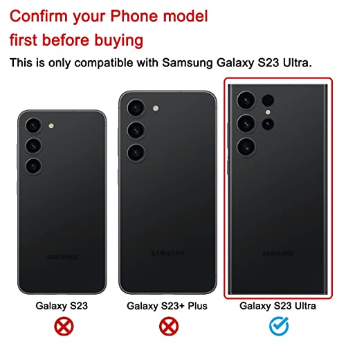 Perzework Rear Back Glass Replacement Compatible with Samsung Galaxy S23 Ultra 6.8-inches with Reparing Tool Kit (Phantom Black) by Perzework - Image 2