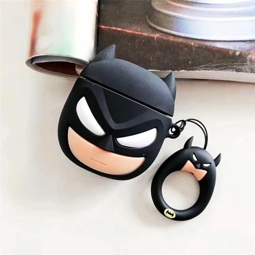 Image of YODI Case Cover for Airpods Pro|Pro 2|Airpods Pro 3|Airpods 4 Pouch, Silicone Cases with Cleaner Kit 360 Drop Protection,Shock-Resistant ((Bat-Man), Airpods 4)