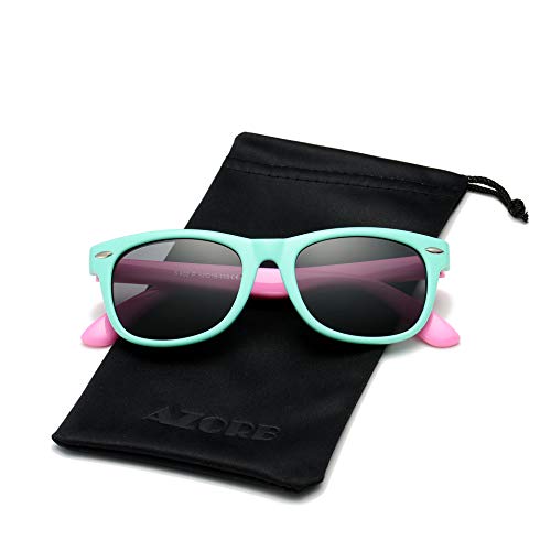 Image of AZORB Kids Polarized Sunglasses TPEE Rubber Flexible Frame for Boys Girls Age 3-10, 100% UV Protection
