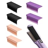 6Pcs Straightener Comb, Hair Straightening Comb Attachment for Flat Iron with 3 Color, for Black Hair Silk Press Home Travel Use (Multiple colors)