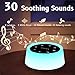 ColorsNoise Sound Machine and White Noise Machine with 30 Soothing Sounds with 12 Colors Baby Night Light with Memory Function (Black)