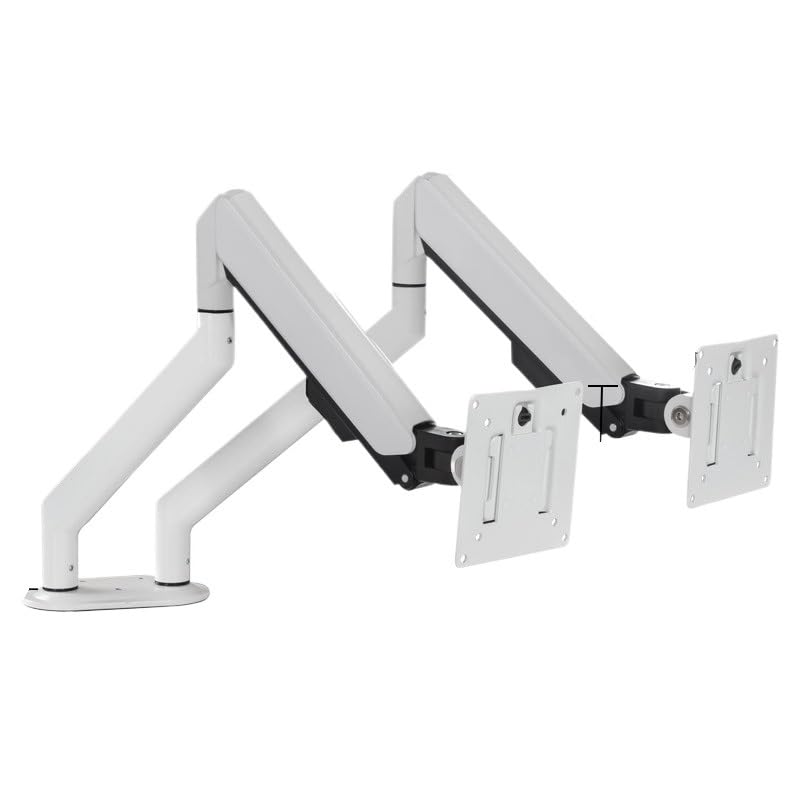 Brazo de suspension para monitor doble pantalla con elevacion sin taladro