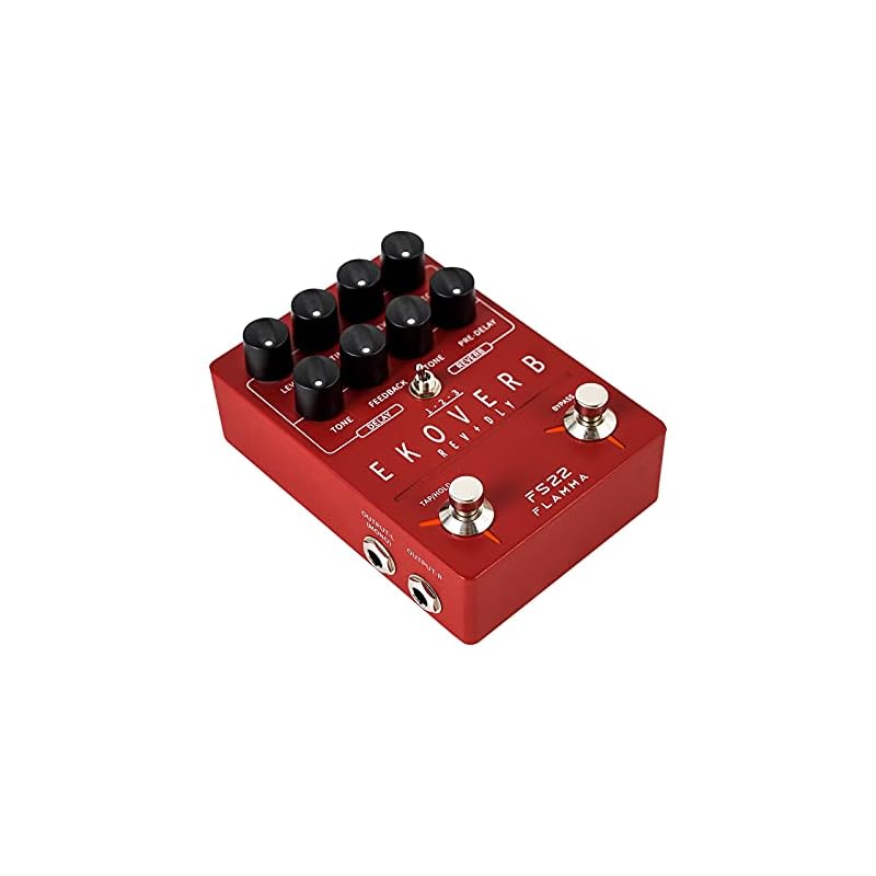 FLAMMA FS22 Stereo Delay & Reverb Combo Effects Pedal Ambient Guitar