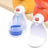 KTCEFE Laundry Detergent Cup Holder, Detergent Drip Catcher, Fabric Softener Liquid Tray Dispenser Organizer Drip Catcher, Laundry Accessories, Keep Laundry Room Tidy (2 Pack)