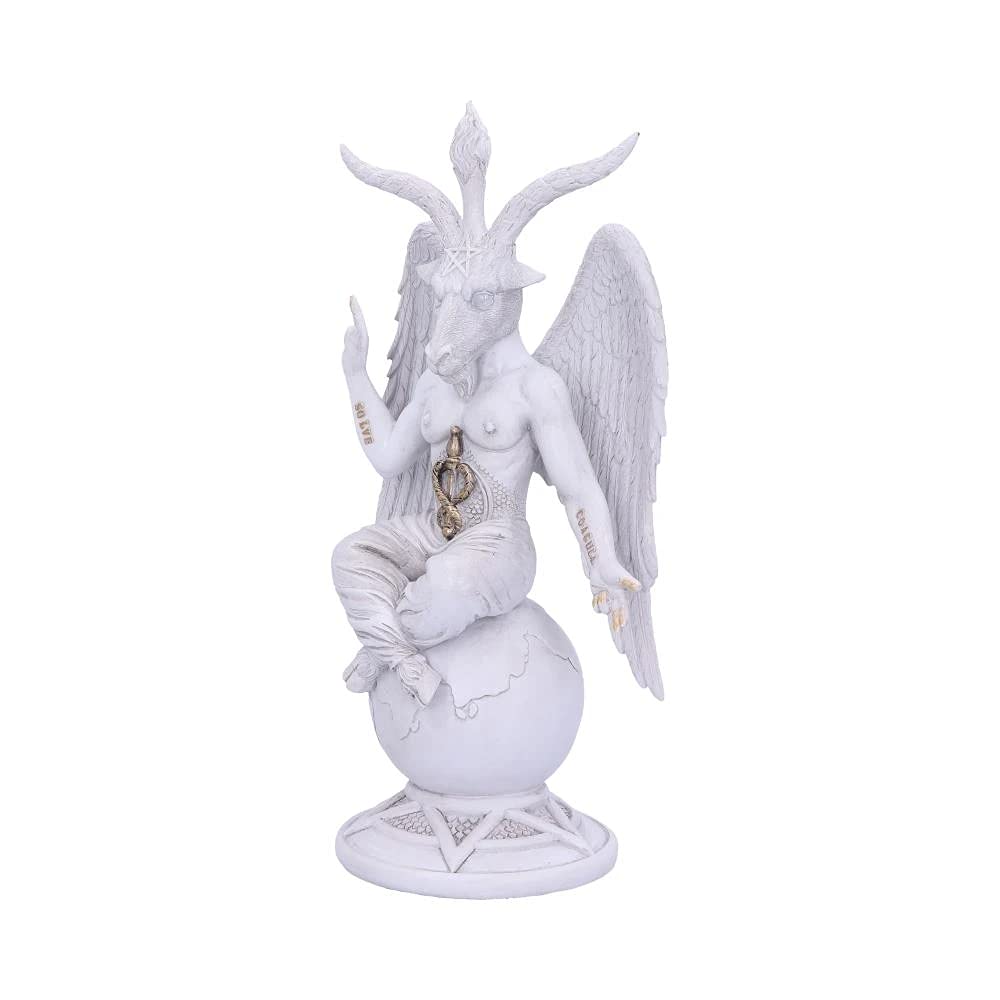 Nemesis Now B5260S0 - Statuetta di Baphomet del Signore Oscuro, 26 cm, colore: Bianco
