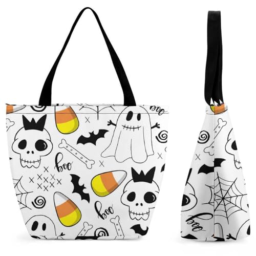 Sac à main femme skeleton grand sac à bandoulière fourre-tout de shopping et voyage