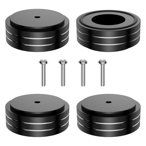 Tertullus 4 Pcs Speaker Feet, 58x22mm Speaker Spikes HiFi Isolati...
