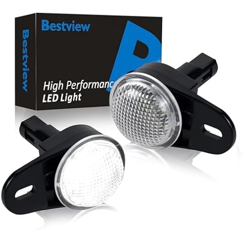 Bestview LED Interior Footwall Lights Courtesy Light Under Dashboard Floorboard Courtesy Lamps Assembly Compatible with Dodge Durango Ram 1500 2500 3500 Classic Wrangler Grand Cherokee, Pack of 2 Cover