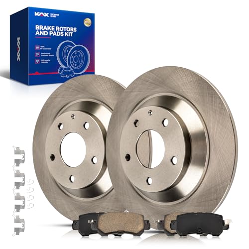 Image of KAX Rear Brake Kit, OE Brake Rotors and Ceramic Brake Pads | Fits Mazda CX-5 2013 2014 2015, Automotive Replacement Brake Kit