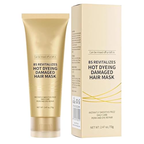 CGACCSD Mascarilla Para Cabello Dañado Seco | Máscara de tratamiento del cabello para cabello seco | 70 g Cuidado diario después del cuidado del tinte Efecto suavizante para el salón de viaje en casa