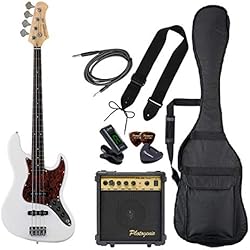 PHOTOGENIC フォトジェニック エレキベース 白 Photogenic JB-240/T3P WH ベース 初心者12点セット 【VOXアンプ