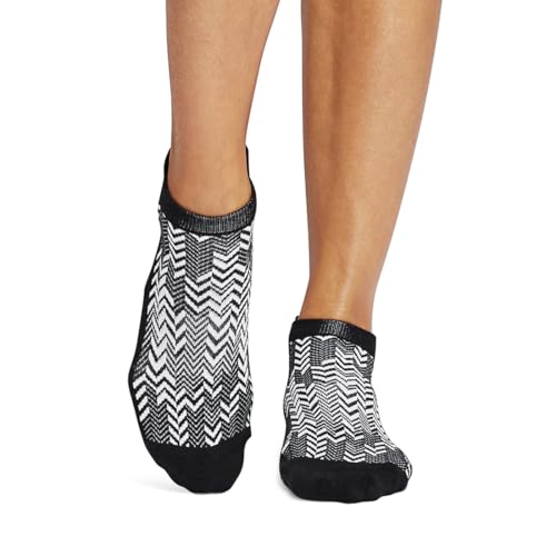 Image of TAVI Savvy Pilates Socks - Grip Socks for Women with Non-Slip Grips, Heel Tab, Arch Support, Wear for Yoga, Barre