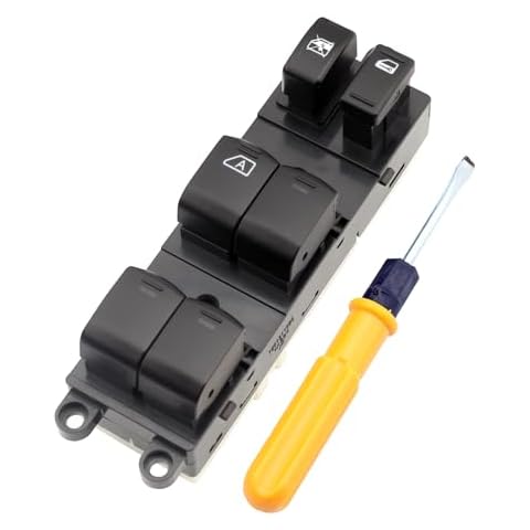 25401-EA003 Driver Side Master Power Window Switch Compatible with 2005-2012 Frontier & Xterra, Replace OE# 25401EA003 Cover