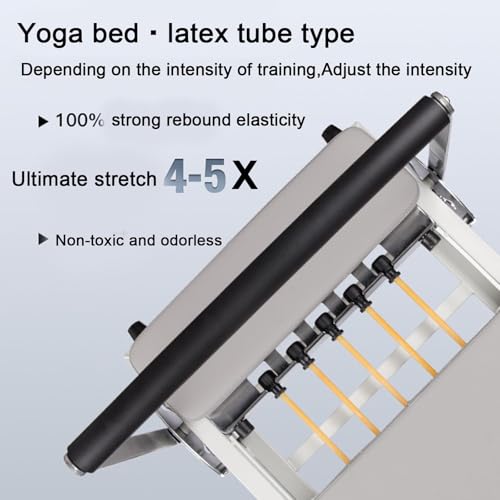 SNBGRYE Reformador de pilates doméstico, cama de pilates, força dobrável/ajustável, carga de 120 kg,