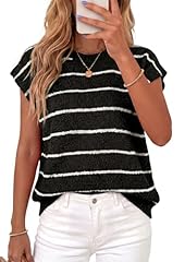 Striped Black White