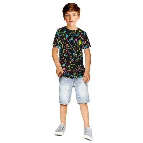Image of Ainuno Graphic Tees for Boys Girls Kids 7-14Y, Summer Short Sleeve T Shirt Cool 3D Print